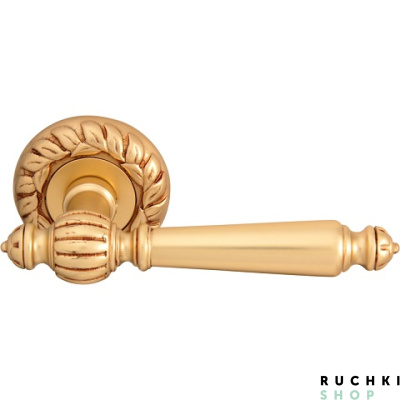 Ручка на розетке 60mm MIRELLA (МИРЕЛЛА) 235, Французское золото, Melodia 