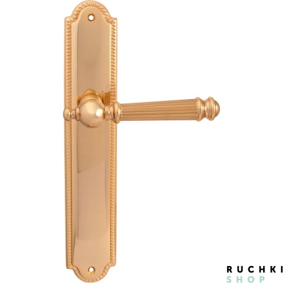Дверная ручка на планке  VERONICA 102/458, Полированная латунь, Melodia