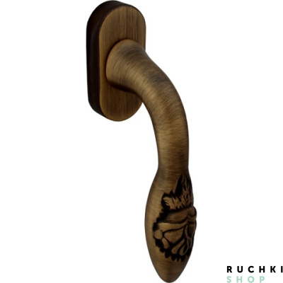 Оконная ручка ROSA 0243, Матовая бронза, Melodia 