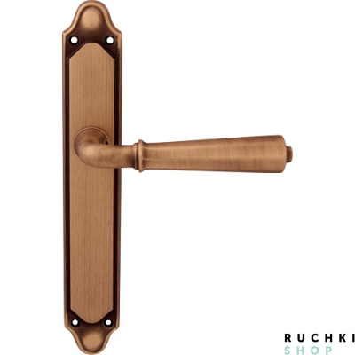 Дверная ручка на планке DENVER 424/158, Матовая бронза, Melodia 