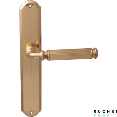 Дверная ручка на планке RANJA 290/131, Полированная латунь, Melodia 