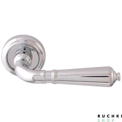 Ручка на розетке 50V ANTIK 130V, Полированный хром, Melodia 