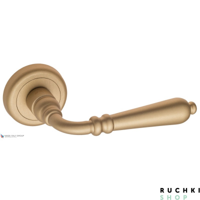 Дверная ручка на круглом основании Fratelli Cattini "NAPOLI" D1-BS матовая латунь