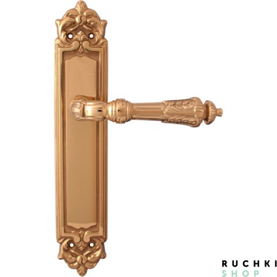 Дверная ручка на планке SAMANTHA 292/PASS, Полированная латунь, Melodia 