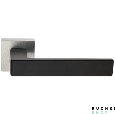 Ручка на розетке BIBLO, Матовый хром/черный, Venezia Unique 