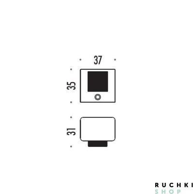Ограничитель дверной LC 112, Графит матовый, Colombo 