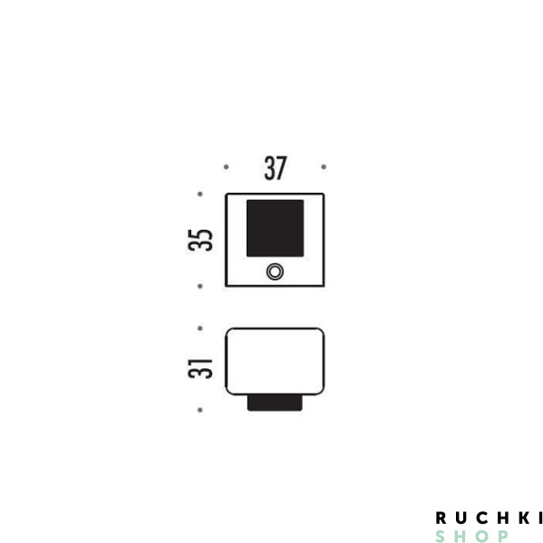 Ограничитель дверной LC 112, Графит матовый, Colombo 