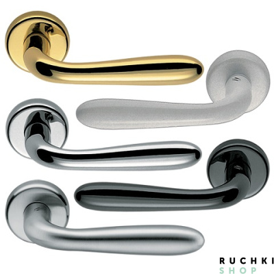 Ручка на розетке ROBOT (Робот), Черный матовый, Colombo  