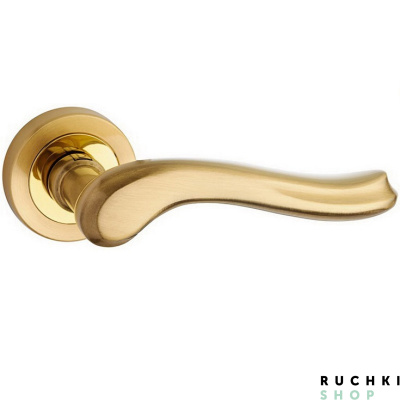 Ручка на розетке Laura Liscia, Матовая латунь/латунь, Pasini