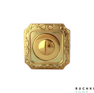 Сантехнический фиксатор WC 50Q, Полированная латунь, Melodia 