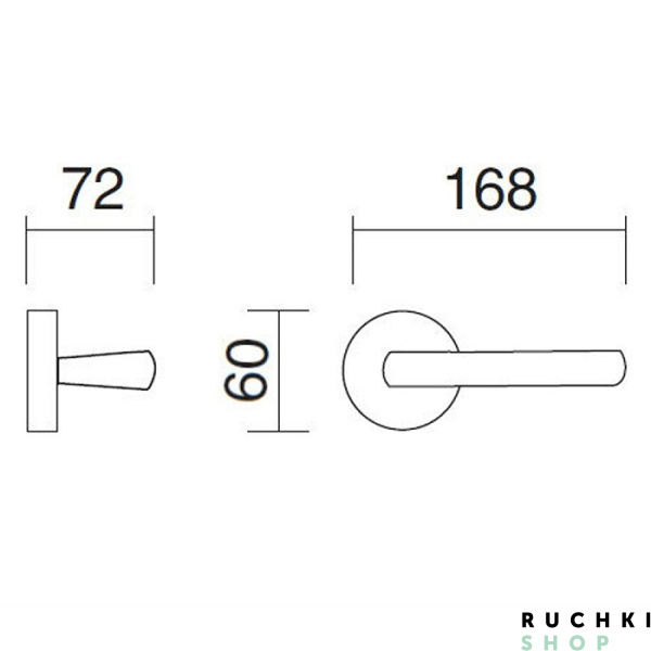 Ручка на розетке QUEEN (КВИН), Полированная латунь , Pasini 