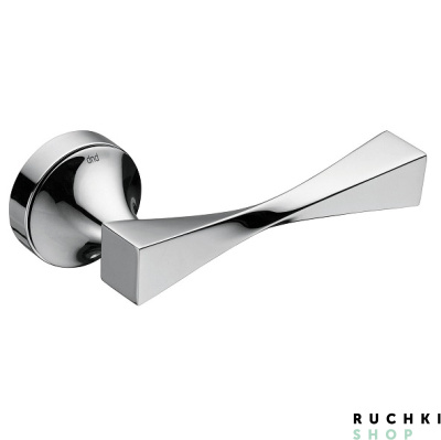 Ручка на розетке Твист, Матовый хром, DND 