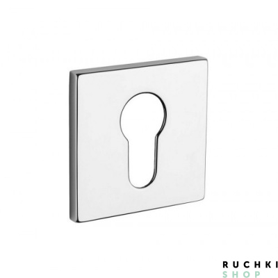 Накладка под цилиндр 4049 5S Q, Полированный хром, Tupai 