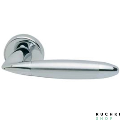 Ручка на розетке TOTEM, Матовый хром/хром, Mandelli