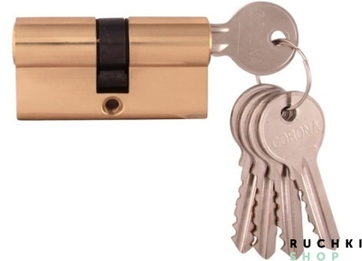 Цилиндр 60мм (30-30) ключ/ключ, Полированная латунь, Melodia 