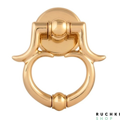 Ручка-гонг BAROCCO 145*170 мм, Латунь полированная, Melodia