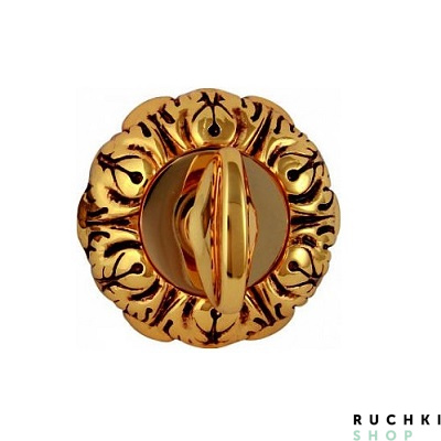 Сантехнический фиксатор J-rose 60мм, Золото 24К с коричневой патиной, CLASS