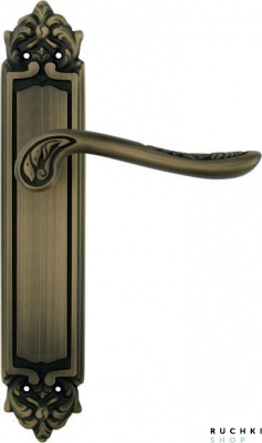 Дверная ручка на планке DAISY 285 PASS, Матовая бронза, Melodia