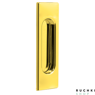 Ручка для раздвижных дверей 4053 , Полированная латунь, Tupai 