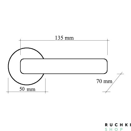 Ручка на розетке 50V SIENA (СИЕНА) 404V, Матовая бронза, Melodia 