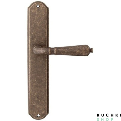 Дверная ручка на планке ANTIK 130/131, Античная бронза, Melodia 