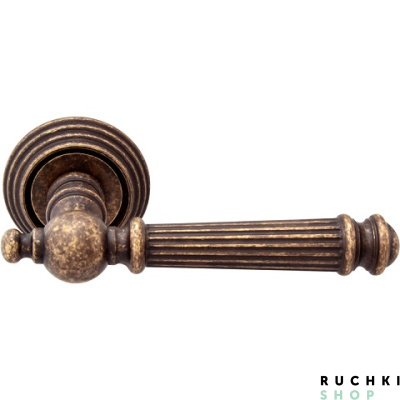 Ручка на розетке 50P VERONICA (ВЕРОНИКА) 102P, Античная бронза, Melodia 