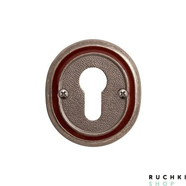 Накладка под цилиндр ET 70 AI/WBR, Античное серебро+эмаль, Val de fiori 