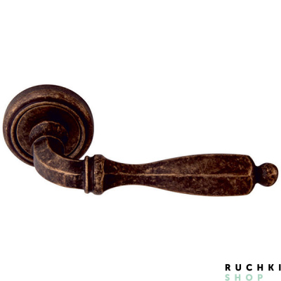 Ручка на розетке 50V CAMILLA 298V, Античная бронза, Melodia