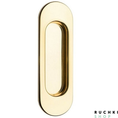 Ручка для раздвижных дверей 4052 , Полированная латунь, Tupai 