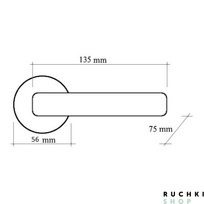 Ручка на розетке 50P DAISY (ДЭЙСИ) 285P, Матовая бронза, Melodia 