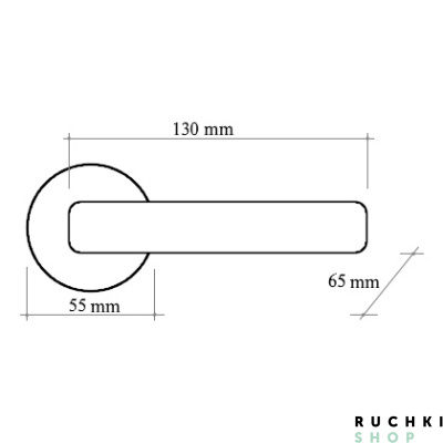 Ручка на розетке 50L ROSA (РОЗА) 243L, Французское золото, Melodia 