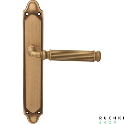 Дверная ручка на планке RANJA 290/158, Матовая бронза, Melodia 