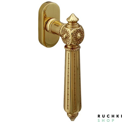 Оконная ручка NIKE 0246, Полированная латунь, Melodia