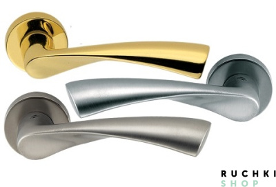 Цветовые решения Ручка на розетке FLESSA, Матовый никель, Colombo