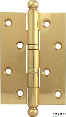 Петля универсальная 522А 102*75*2,8 mm, Полированная латунь, Melodia