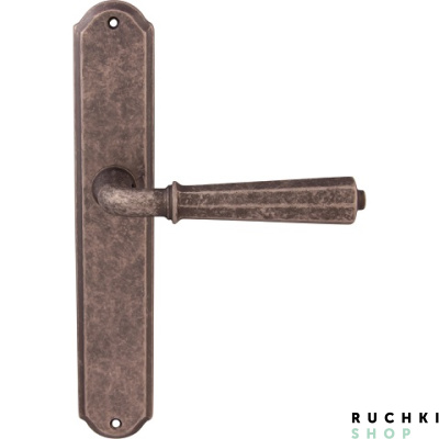 Дверная ручка на планке DENVER 424/131, Античное серебро, Melodia 