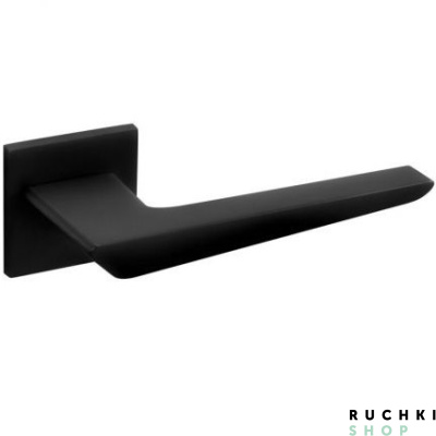 Ручка на розетке 4154 5S Q, Черный матовый, Tupai