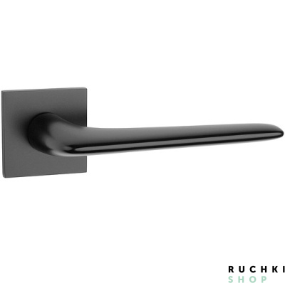 Ручка на розетке 4164 5S Q, Черный матовый, Tupai