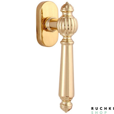 Оконная ручка MIRELLA 0235, Полированная латунь, Melodia 