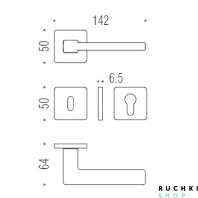 Коломбо Эсприт, изображение с размерами