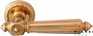 Ручка на розетке 50D NIKE (НАЙК) 246D, Полированная латунь, Melodia 