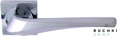 Ручка на розетке MINERVA 278 K, Полированный хром, Forme 