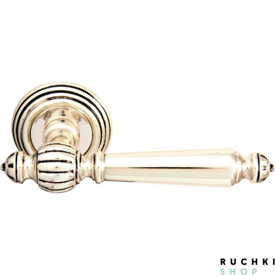 Ручка на розетке 50P MIRELLA (МИРЕЛЛА) 235P, Серебро с чернением, Melodia 