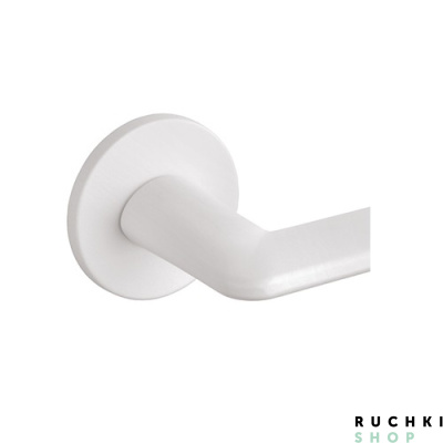 Круглая розетка ручки Элиптика 3098 от фабрики Тупай в белом цвете