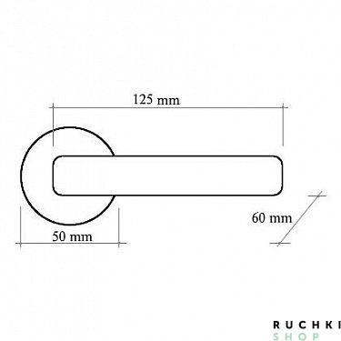 Ручка на розетке 50V LAGUNA 132V, Матовая бронза, Melodia 