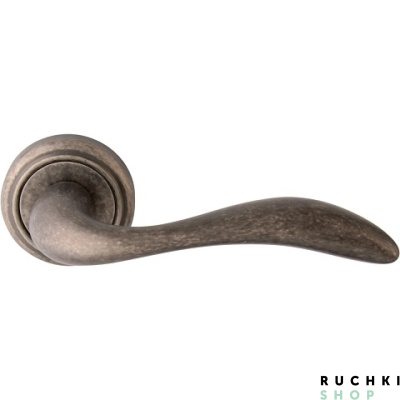 Ручка на розетке 50V LAGUNA 132V, Античное серебро, Melodia