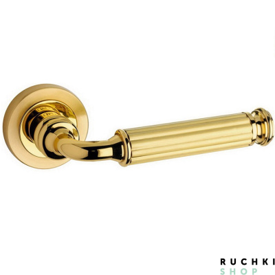 Ручка на розетке Meteor, Матовая латунь/латунь, Pasini