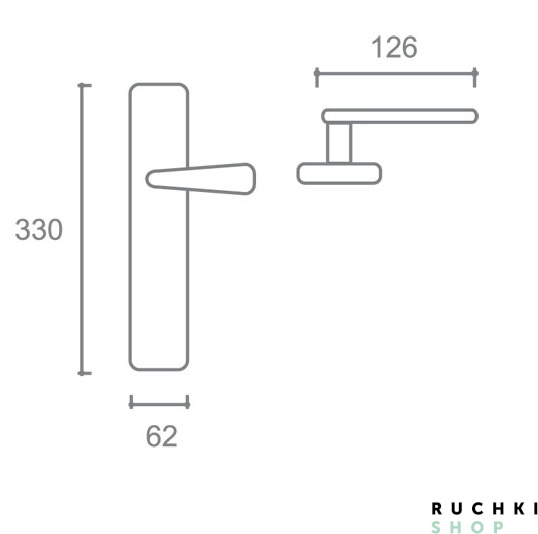 Ручка на планке Николь , Античная бронза+эмаль, Val de fiori 
