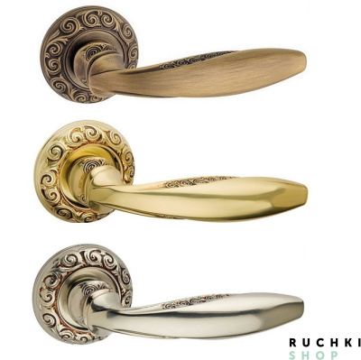 Ручка на розетке ANNA, Матовая бронза, Fimet 