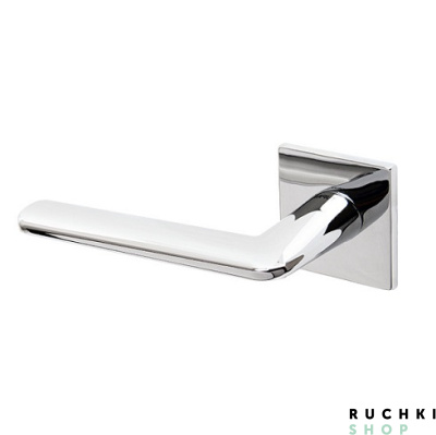 Фото ручки Элиптика на квадратной розетке 3098 полированный хром